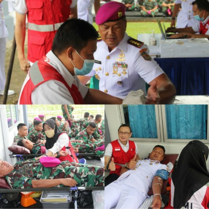 Puncak Hut Jalasenastri Tni Al Ke 76 Bri 4 Marinir Bs Gelar Donor